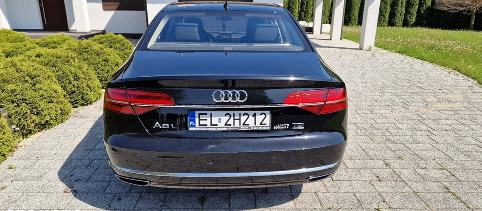 Audi A8 cena 202950 przebieg: 117000, rok produkcji 2016 z Łódź małe 742